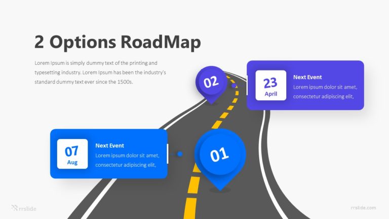 2 Options RoadMap Infographic Template