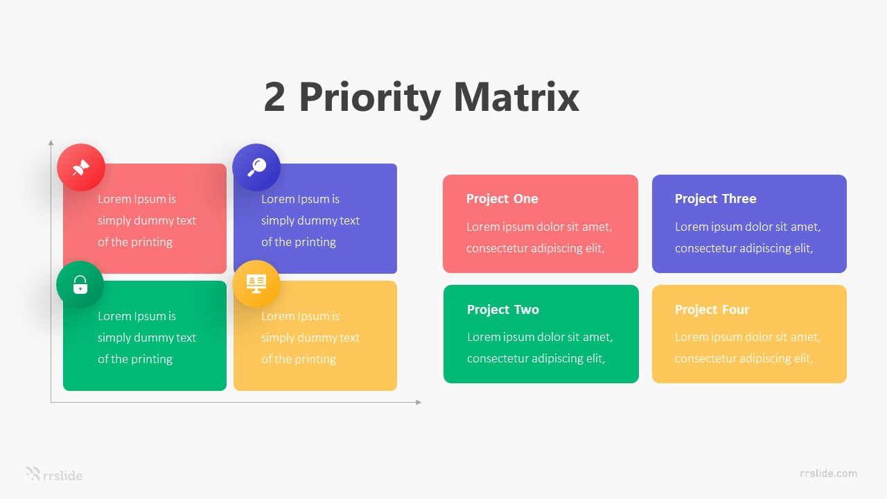 2 Priority Matrix Infographic Template