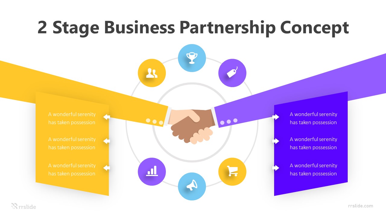 2 Stage Business Partnership Concept Infographic Template