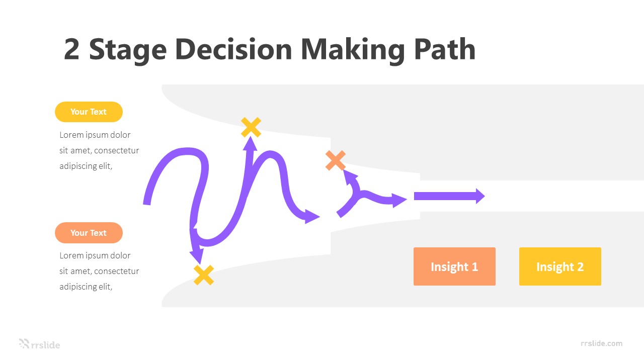 2 Stage Decision Making Path Infographic Template