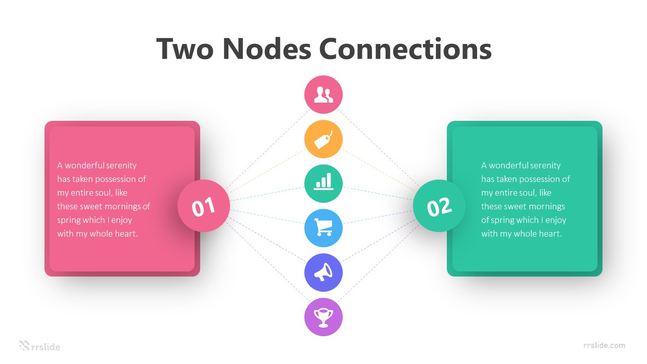 2 Stage Nodes Connections Infographic Template