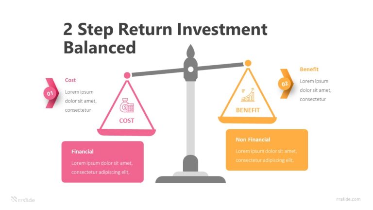 2 Step Return Investment Balanced Infograpic Template