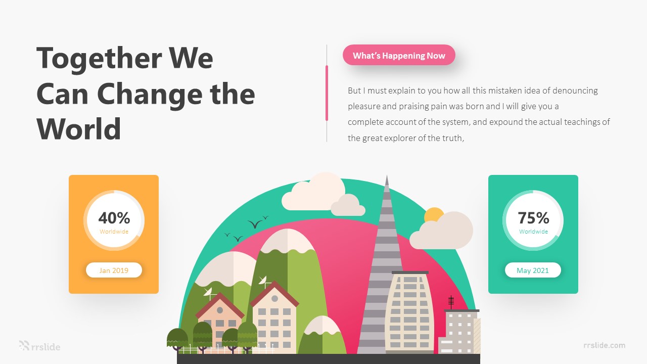 2 Together We Can Change The World Infographic Template