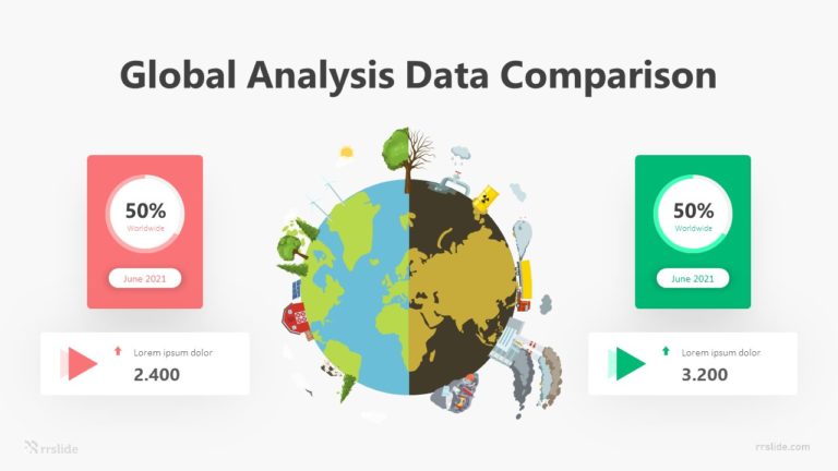 3 Global Analysis Data Comparison Infographic Template