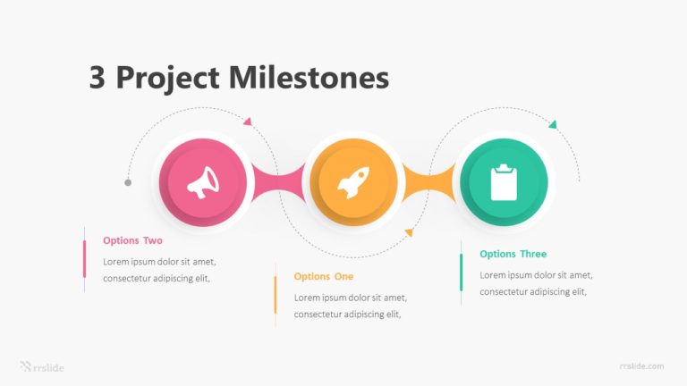 3 Project Milestones Infographic Template