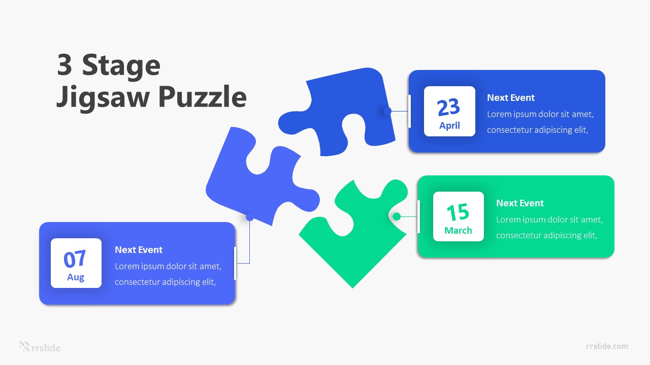 3 Stage Jigsaw Puzzle Infographic