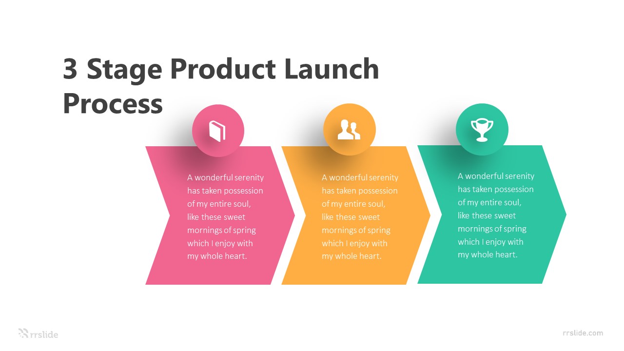 3 Stage Product Launch Process Infographic Template