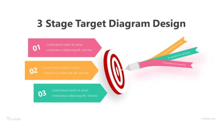 3 Stage Target Diagram Design Infographic Template