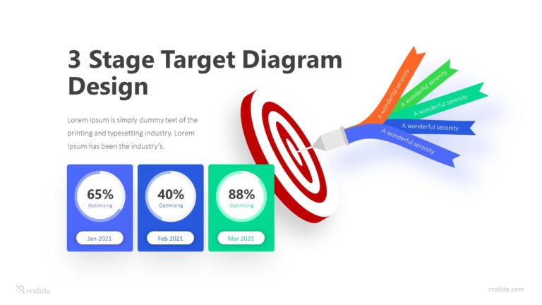 3 Stage Target Diagram Design Infographic Template