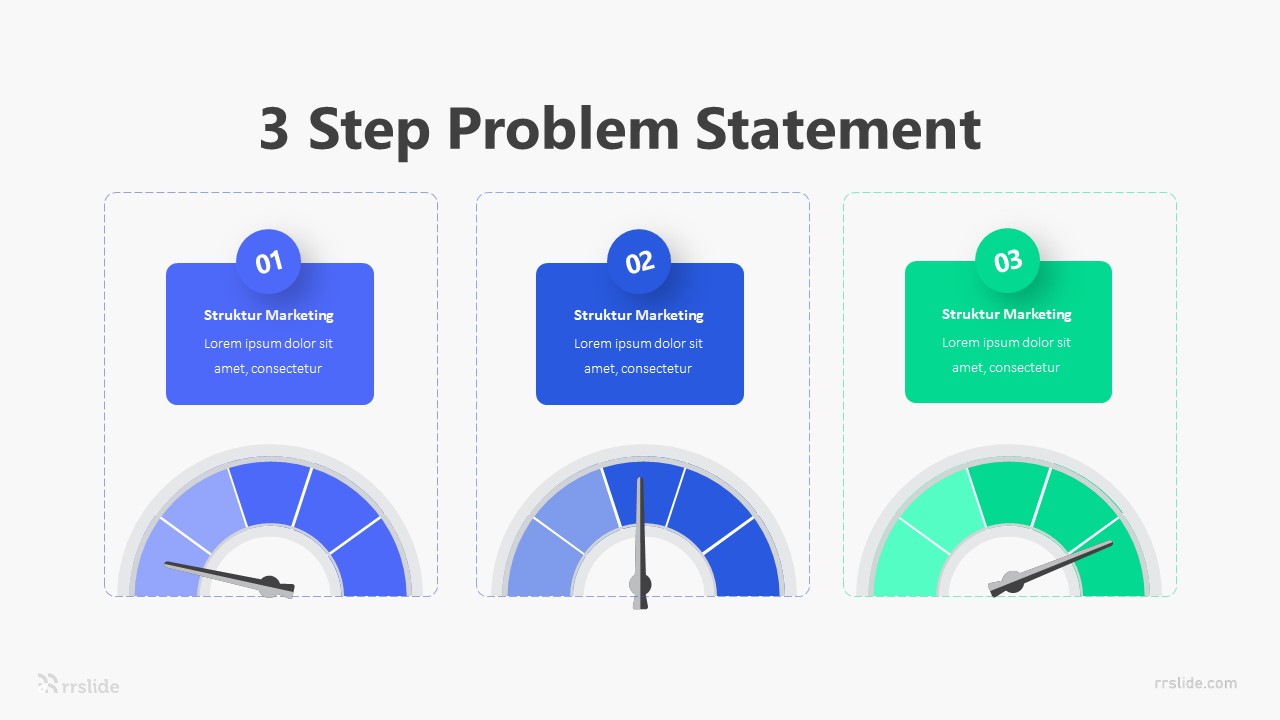 3 Step Problem Statement Infographic Template