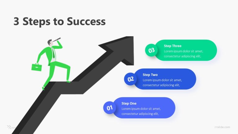 3 Steps To Success Infographic Template