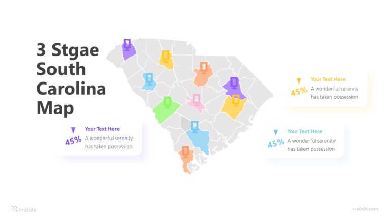 3 Stgae South Carolina Map Infographic Template