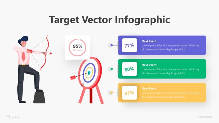 3 Target Vector Infographic Template