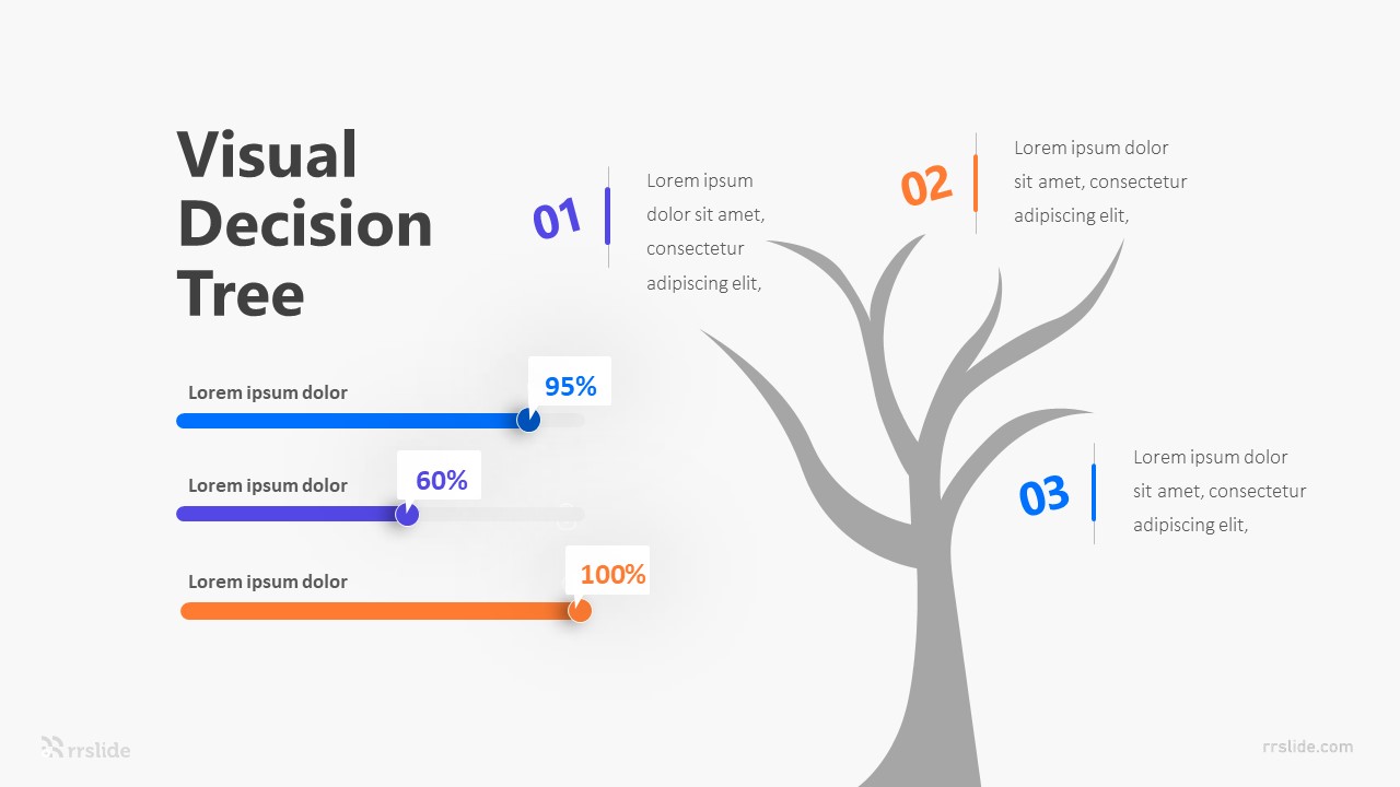3 Visual Decision Tree Infographic Template