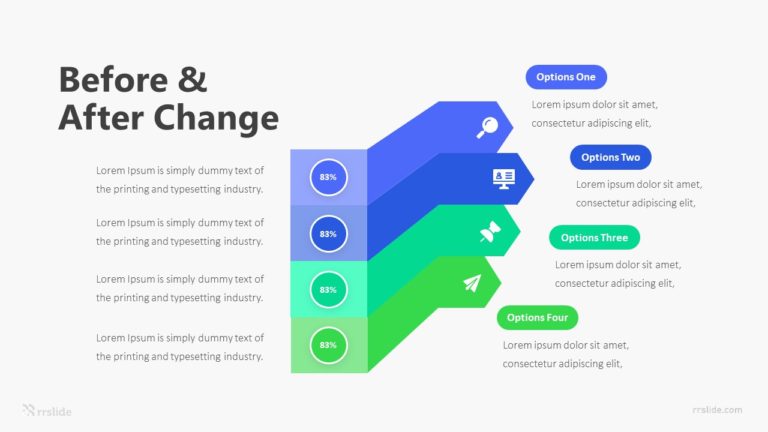 4 Before & After Change Infographic Template