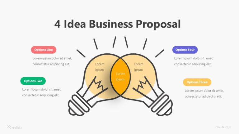 4 Idea Business Proposal Infographic Template