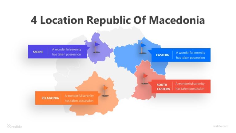 4 Location Republic Of Macedonia Infographic Template