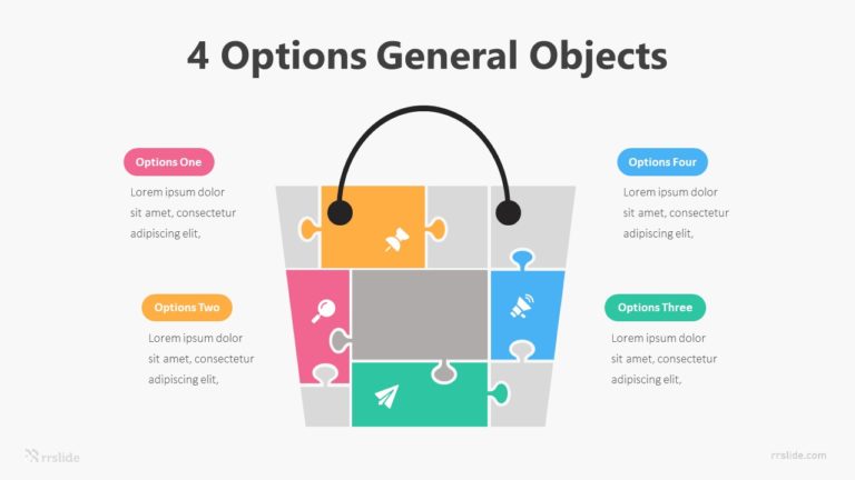 4 Options General Object Infographic Template