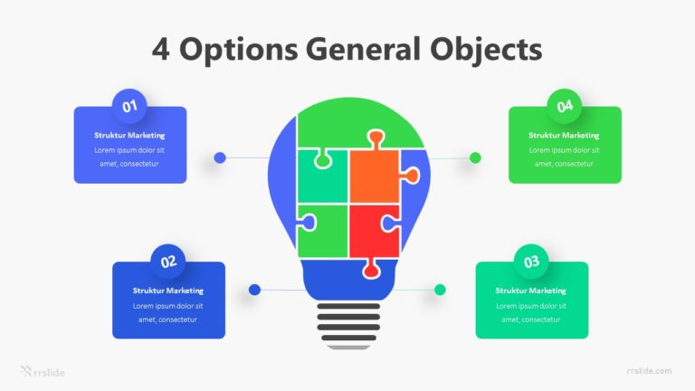 4 Options General Objects Infographic Template