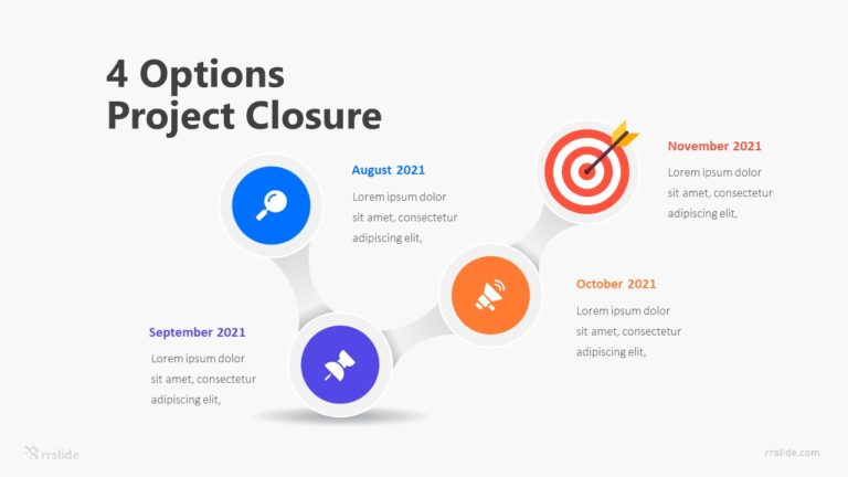 4 Options Project Closure Infographic Template