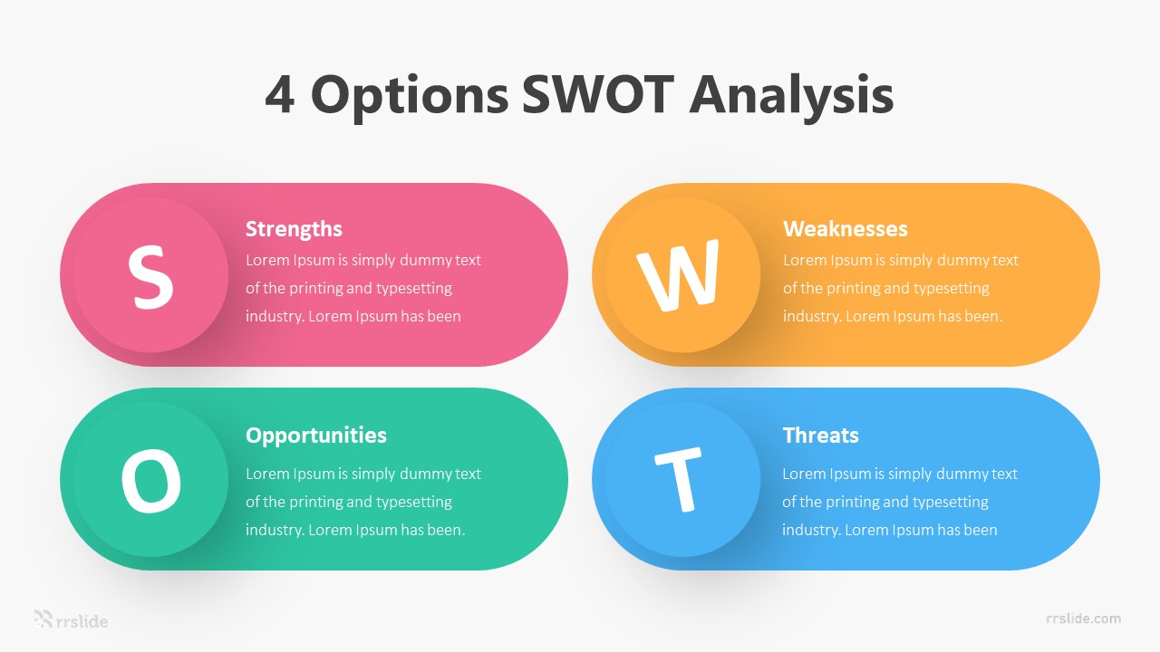 4 Options SWOT Analysis Infographic