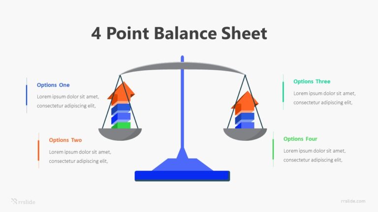 4 Point Balance Sheet Infographic Template