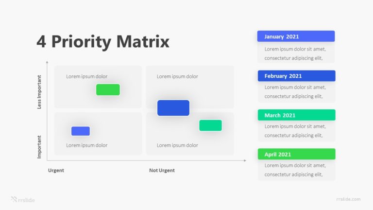 4 Priority Matrix Infographic Template
