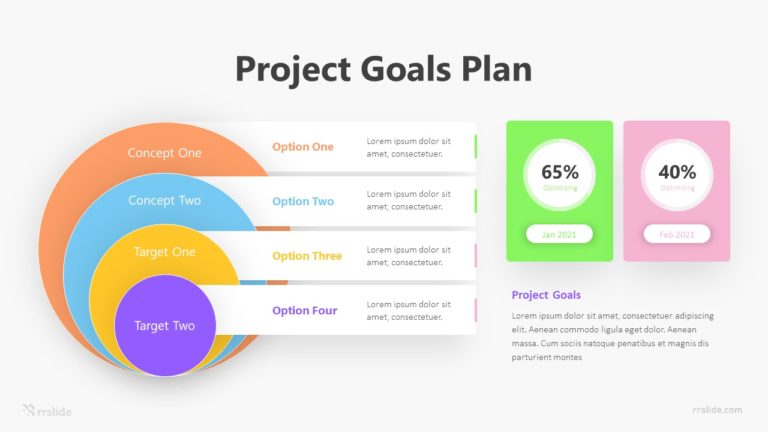 4 Project Goals Plan Infographic Template