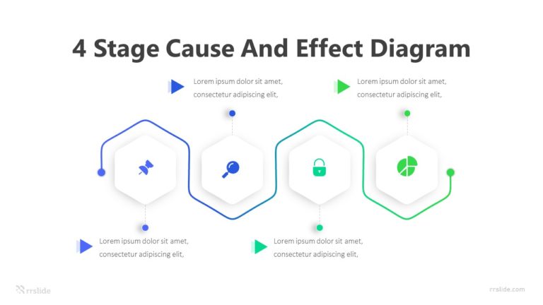 4 Stage Cause And Effect Diagram Infographic Template