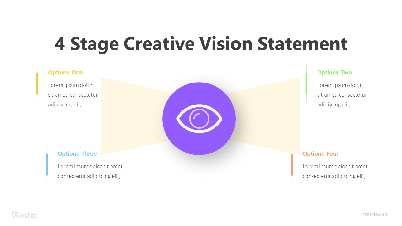 4 Stage Creative Vision Statement Infographic Template