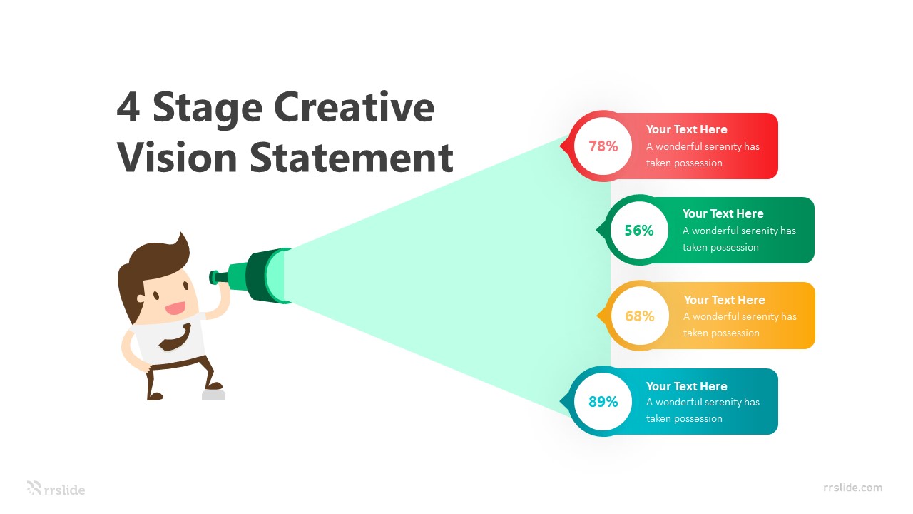 4 Stage Creative Vision Statement Infographic Template