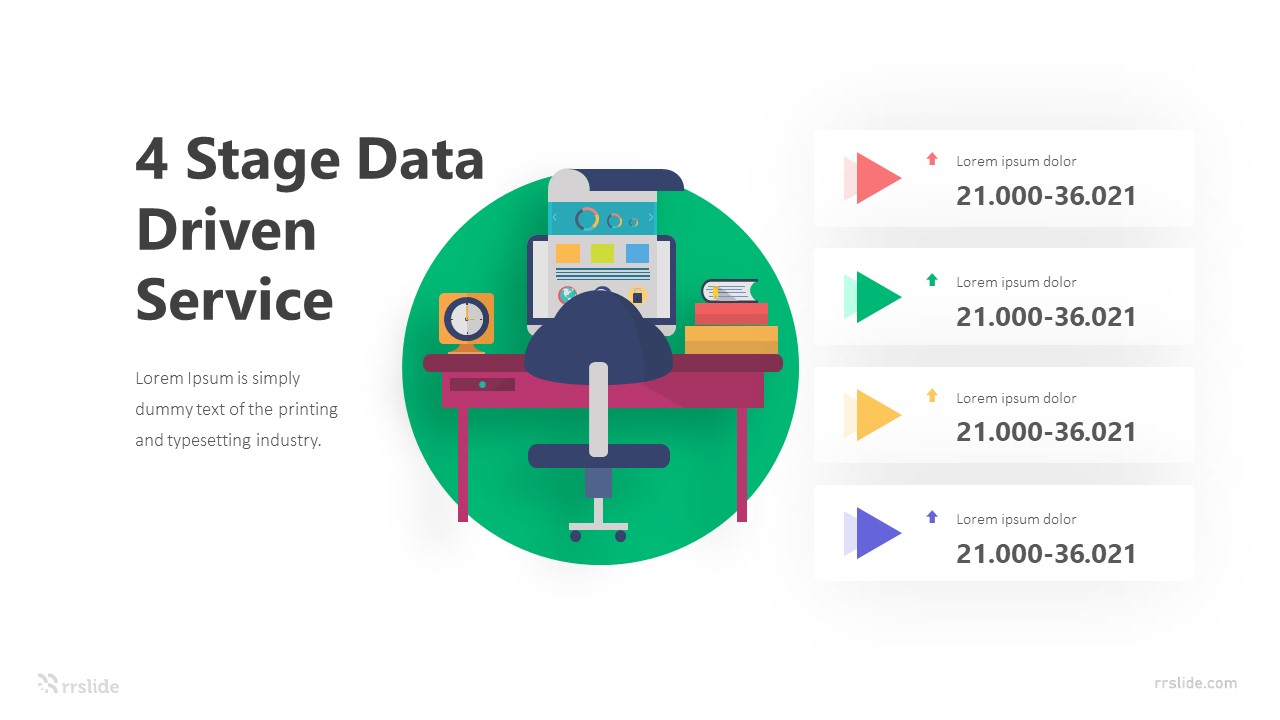 4 Stage Data Driven Service Infographic Template