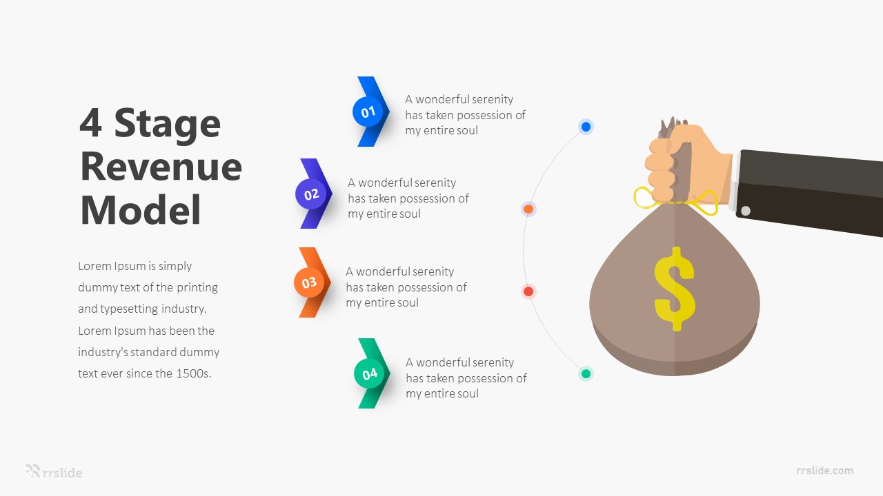 4 Stage Revenue Model Infographic Template