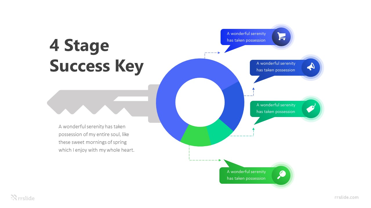 4 Stage Success Key Infographic Template