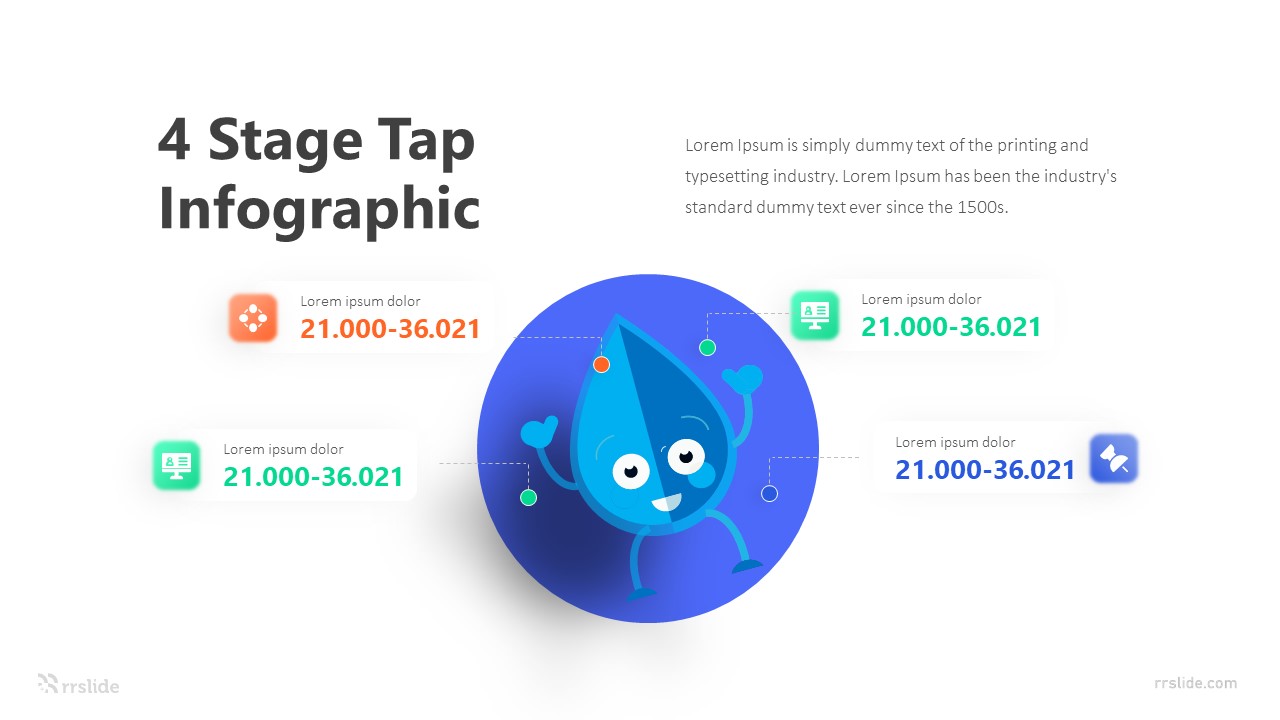 4 Stage Tap Infographic Template
