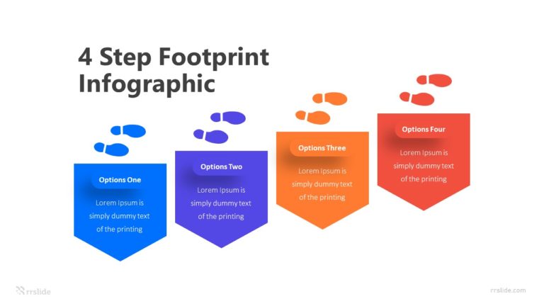 4 Step Footprint Infographic Template