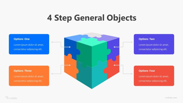4 Step General Objects Infographic Template
