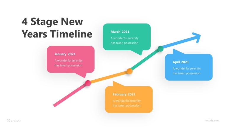 4 Step New Years Timeline Infographic Template