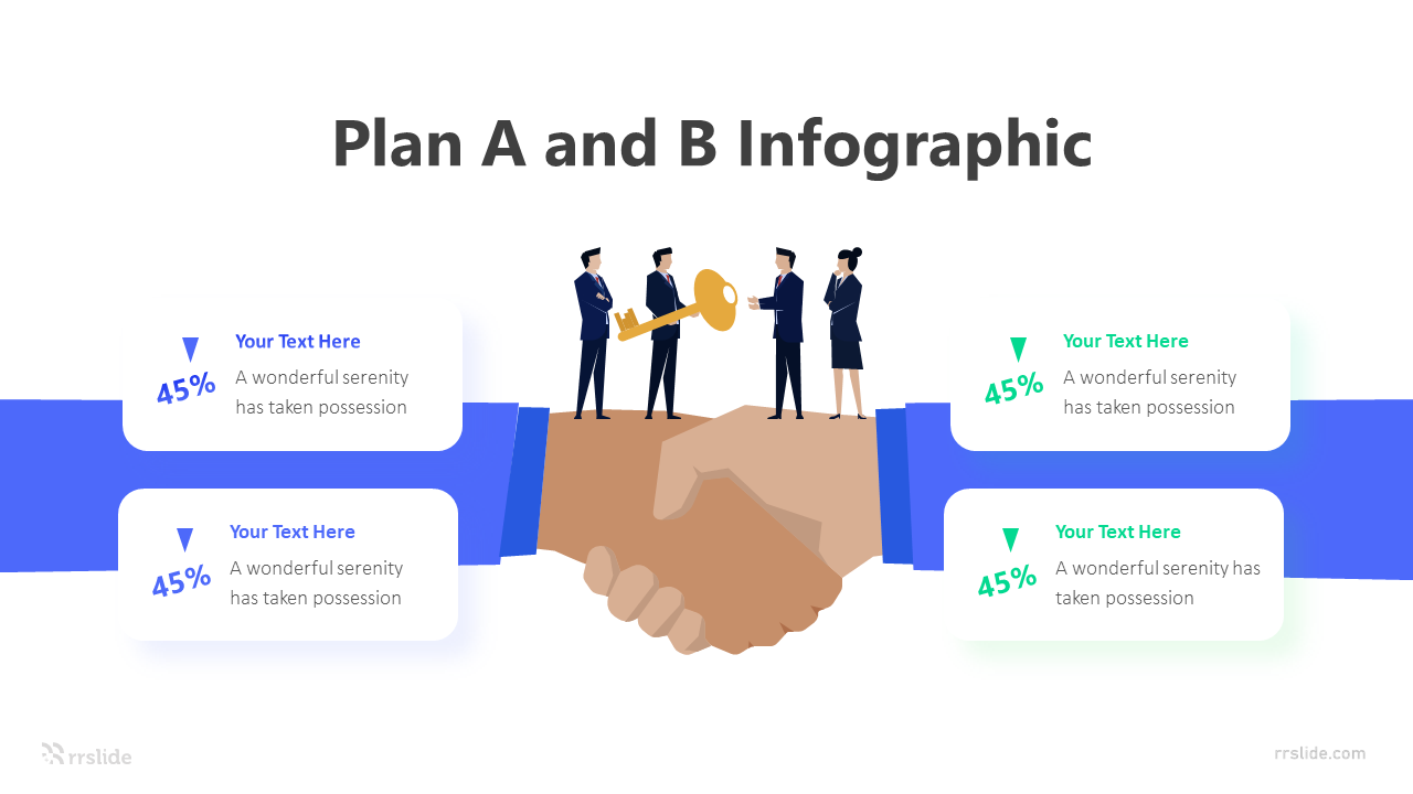 4 Step Plan A and B Infographic Template