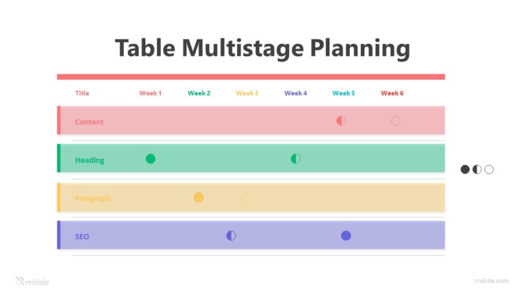 4 Table Multistage Planning Infographic Template