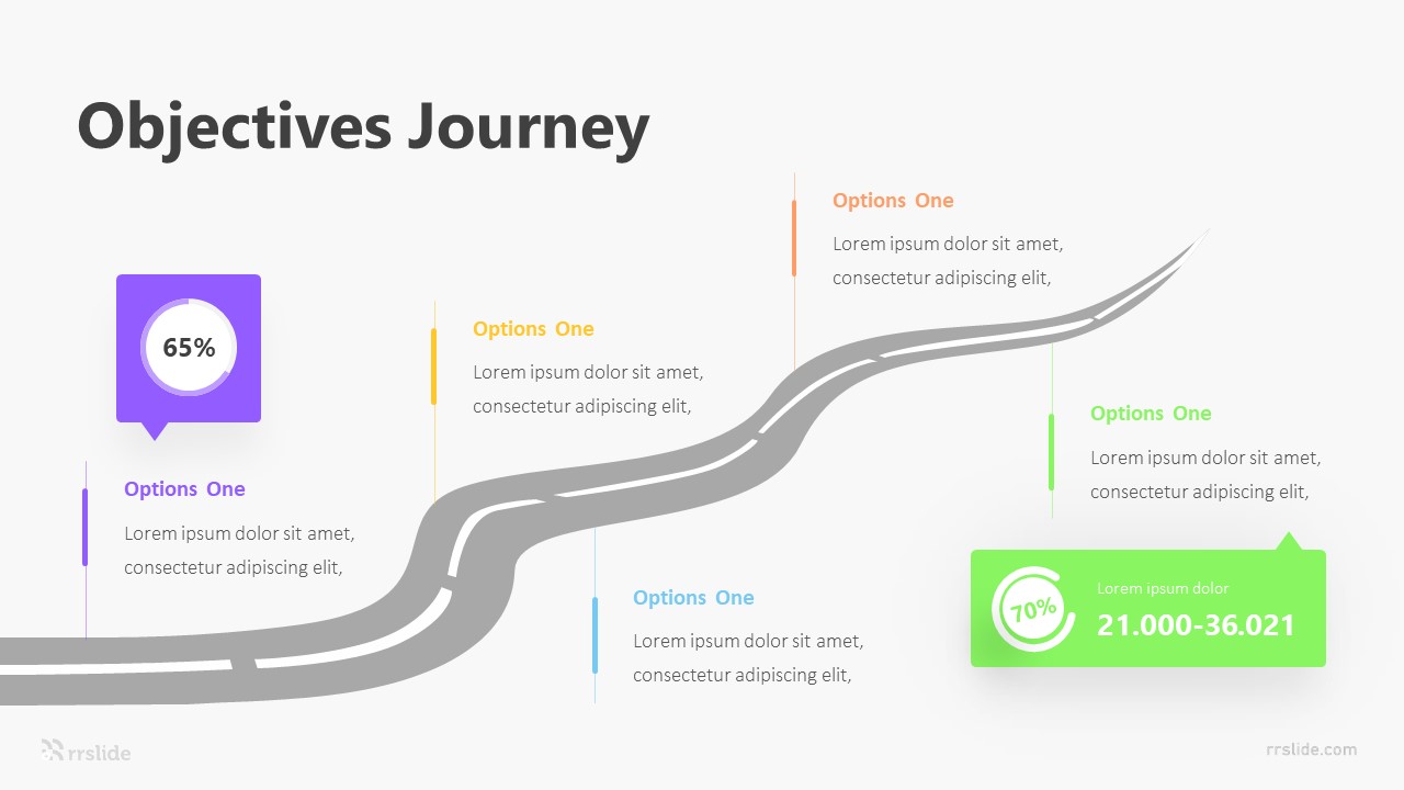 5 Objectives Journey Infographic Template