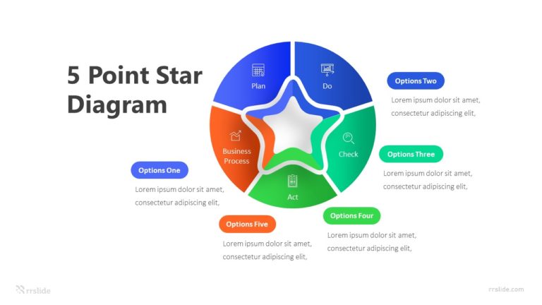 5 Point Diagram Infographic Template