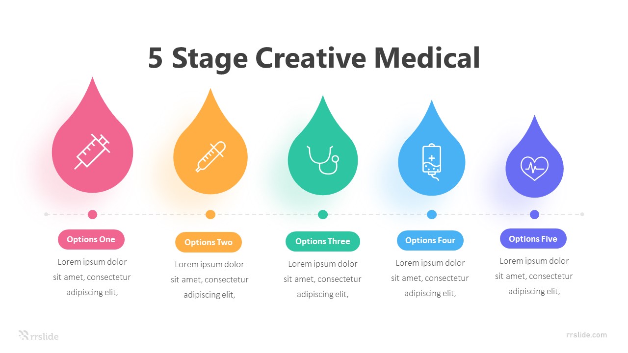 5 Stage Creative Medical Infographic Template