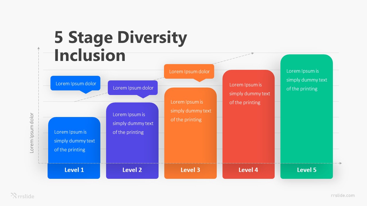 5 Stage Diversity Inclusion Infographic Template