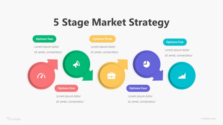 5 Stage Market Strategy Infographic Template