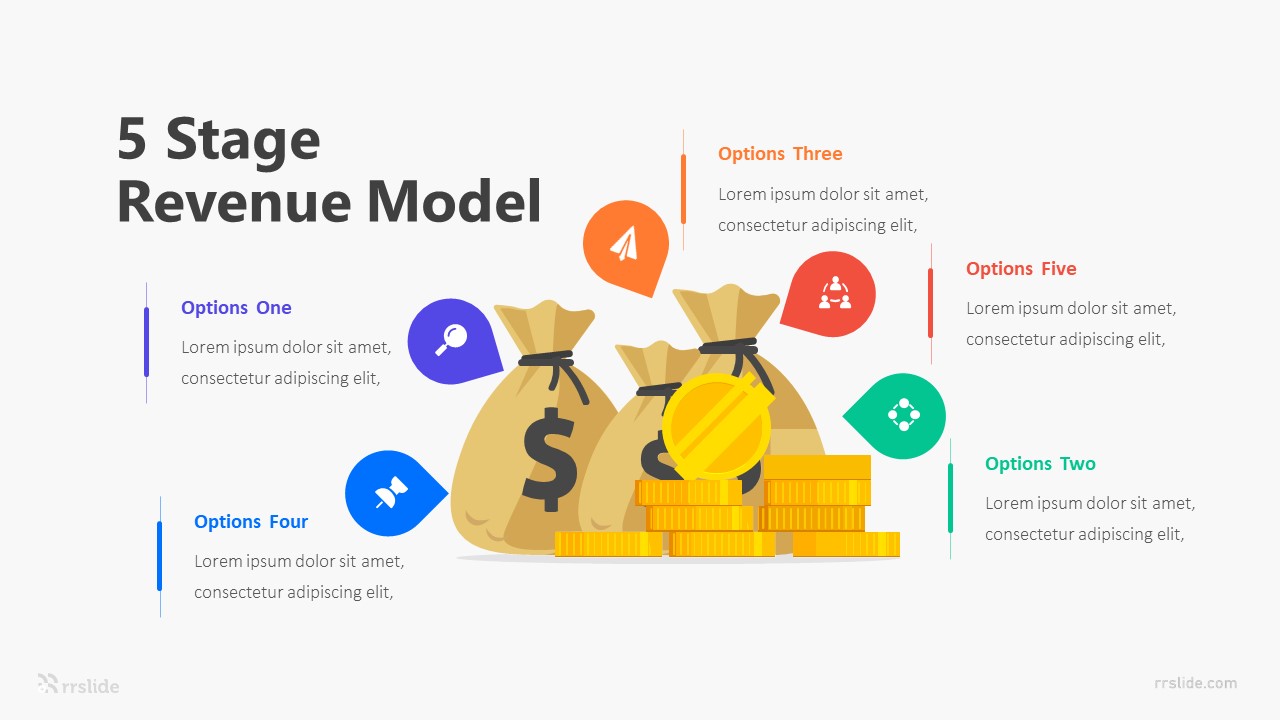 5 Stage Revenue Model Infographic Template
