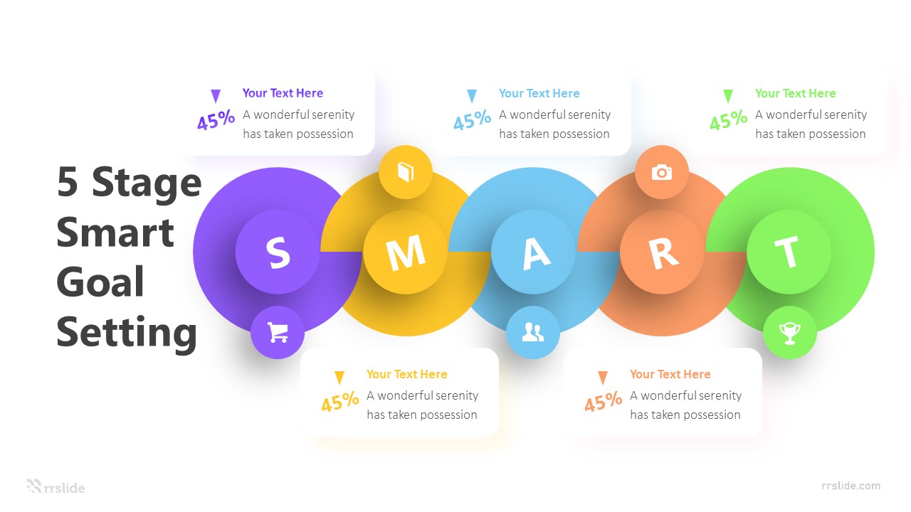 5 Stage Smart Goal Setting Infographic Template