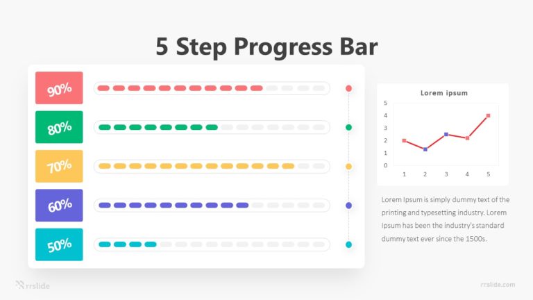 5 Step Progress Bar Infographic Template