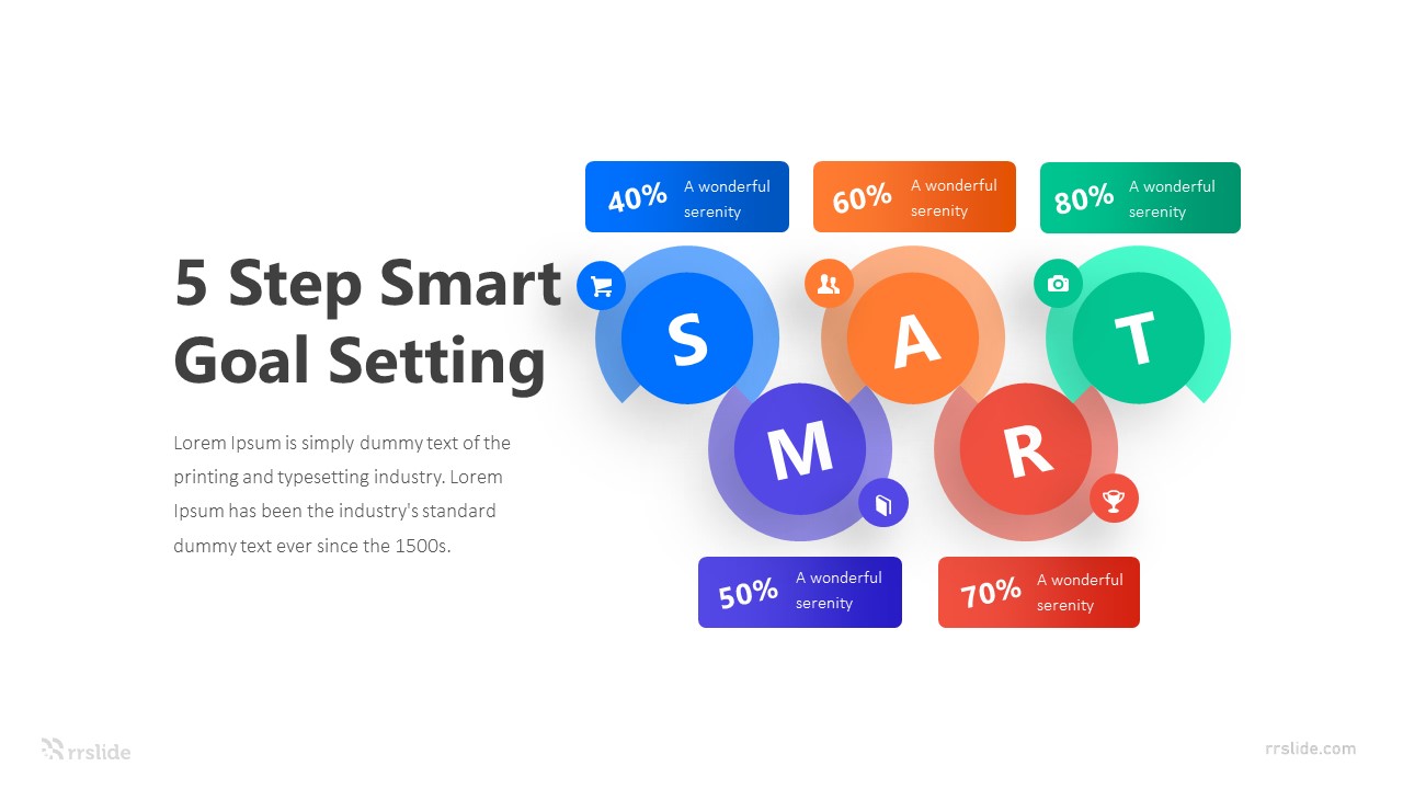 5 Step Smart Goal Setting Infographic Template