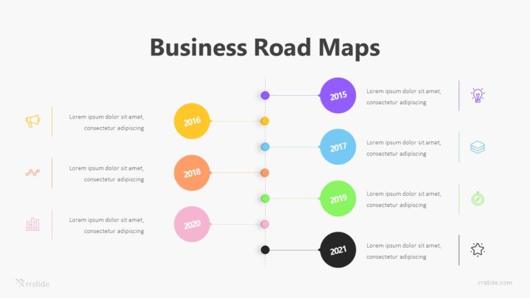 6 Business Road Maps Infographic Template
